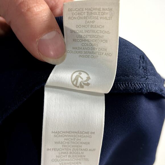 Boden Womens Clarissa Navy Blue Jumpsuit Romper Size 10R - Picture 6 of 7